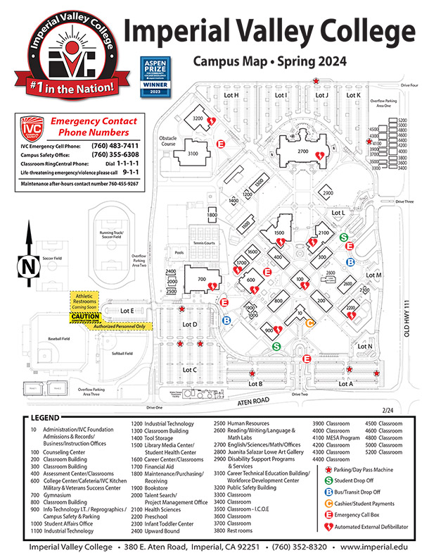 IVC campus map fall 2023