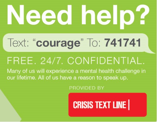 Crisis Text Line Graphic