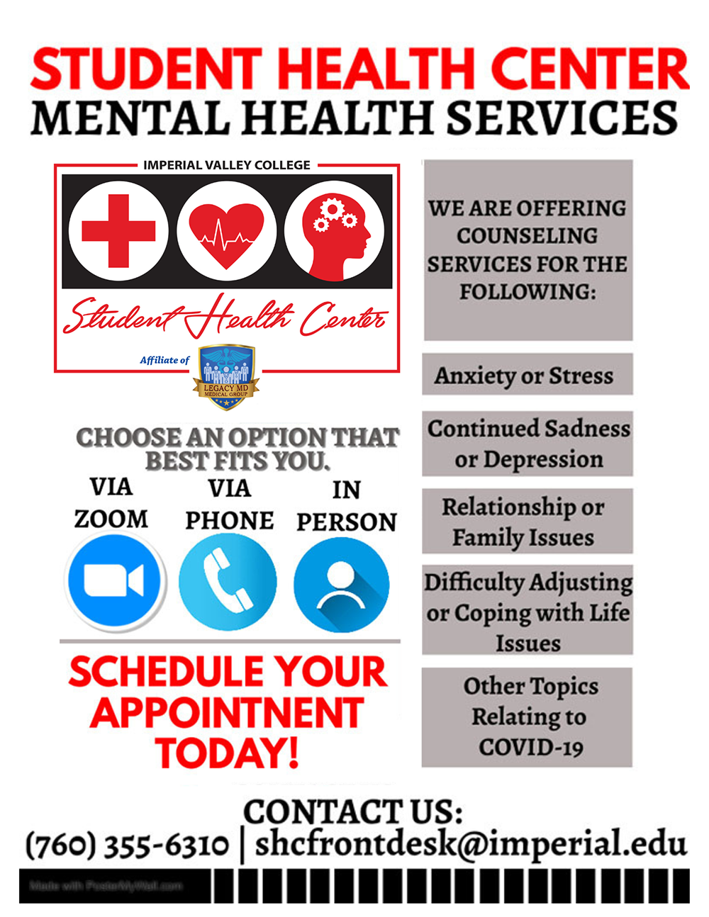 Virtual Counseling Flyer COVID 19