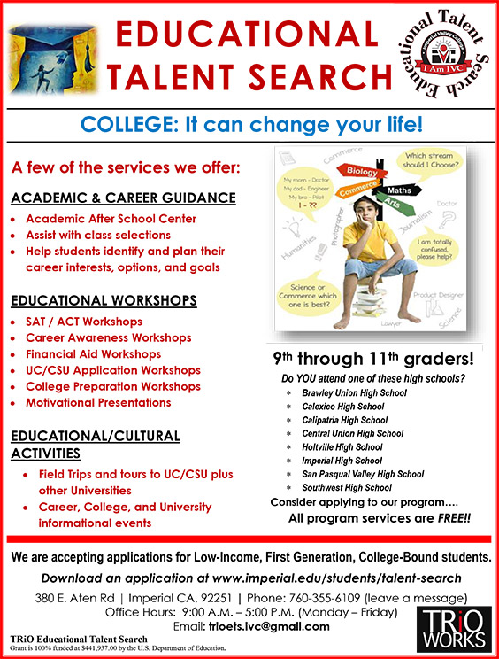 Educational Talent Search Flyer 2024